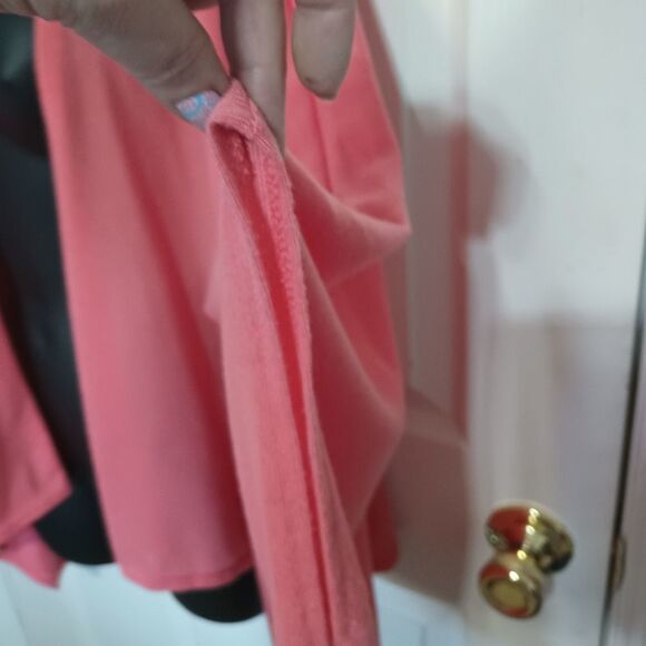 BERYTOS Kimono Wrap Cardigan One Bat Wing  Sleeve Peach Color One Size - Picture 3 of 5